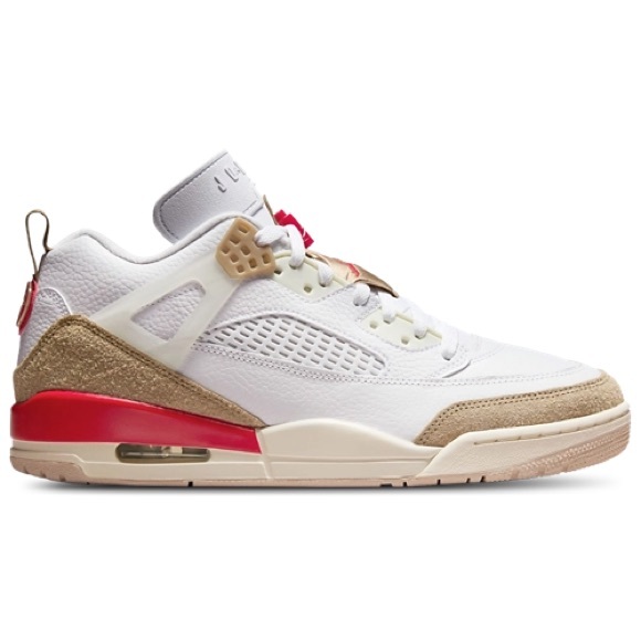 Nike Other - Jordan Spizike Low
Men's Nike White and Red Sneakers with Brown Details
